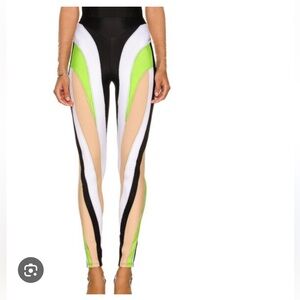 Mugler multi panel leggings